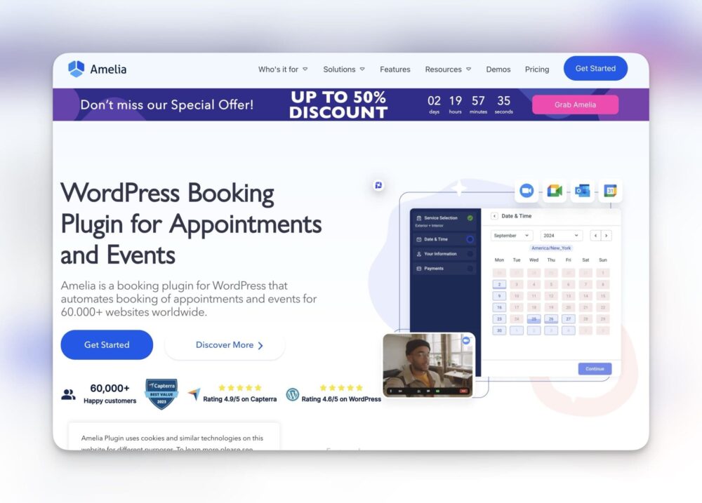 Amelia Booking <br>Kraftfullt bokningssystem