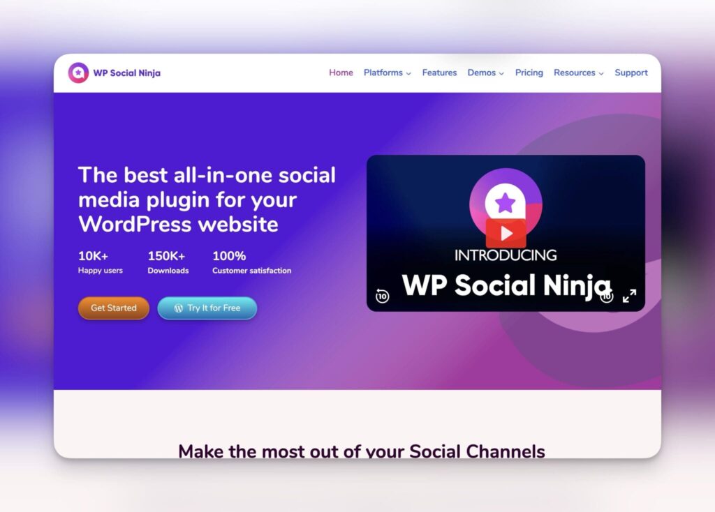 Wp Social Ninja <br>Koppla sociala medier till din sajt
