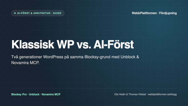 Därför lämnade vi tunga sidbyggare för Blocksy och Unblock klassisk wordpress vs. ai först på blocksy