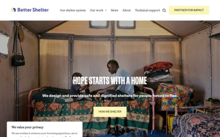 better shelter – skärmdump