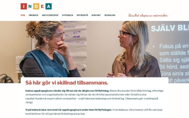 indea – skärmdump