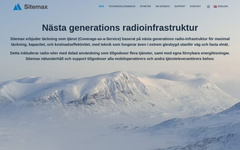 sitemax – skärmdump
