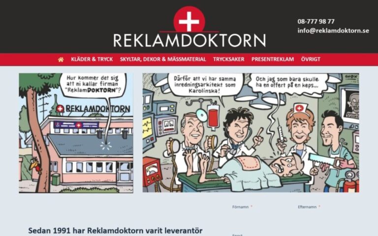 reklamdoktorn – skärmdump