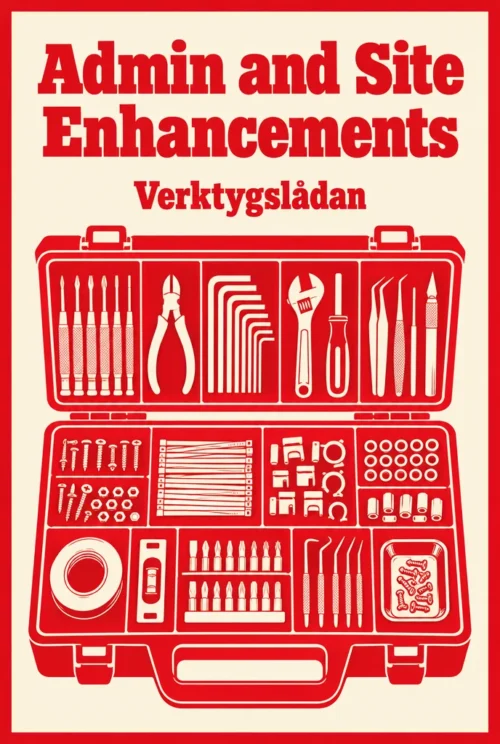 Bokomslag för Admin and Site Enhancements – Verktygslådan