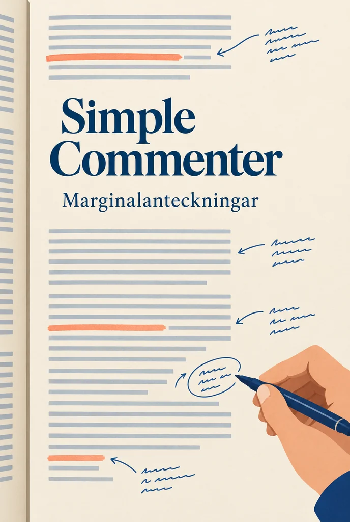 Bokomslag för Simple Commenter – Marginalanteckningar